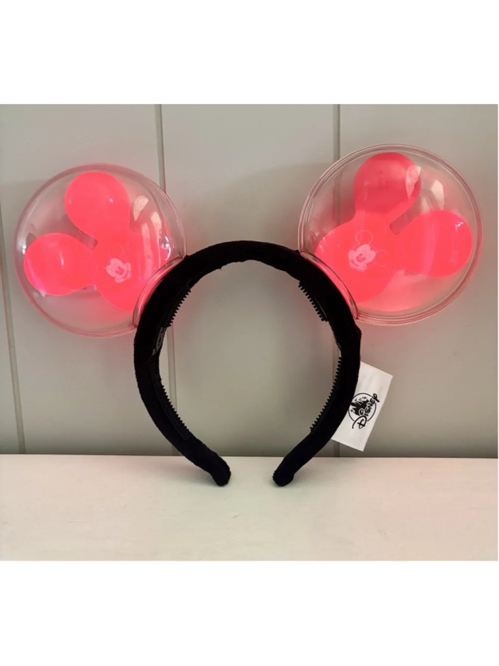 Disney Parks Mickey Mouse Ears Light Up Red Balloon Headband Best Day Ever